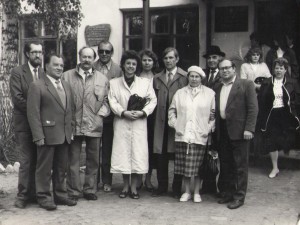 1995 г. На родине Е. Благининой - в с. Яковлево                      